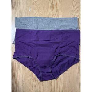 New Womens 2pc Comfort Choice Plus Size Panties Briefs size 11 Fits 28/30